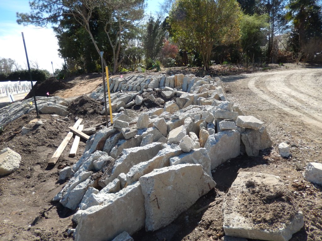 Crevice garden construction