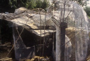 Grotto construction steel mesh frame