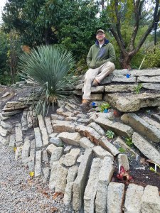 Jeremy Schmidt designed and constructed most of the crevice garden