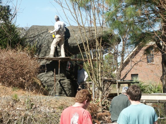 Concrete sculpting