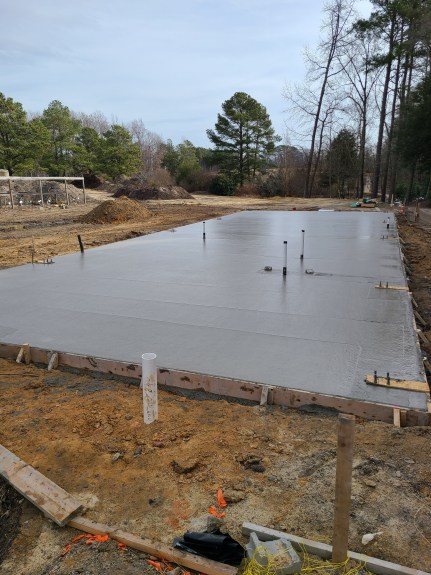 TC lab slab poured